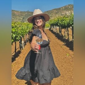 Olivaceous stunning black dress